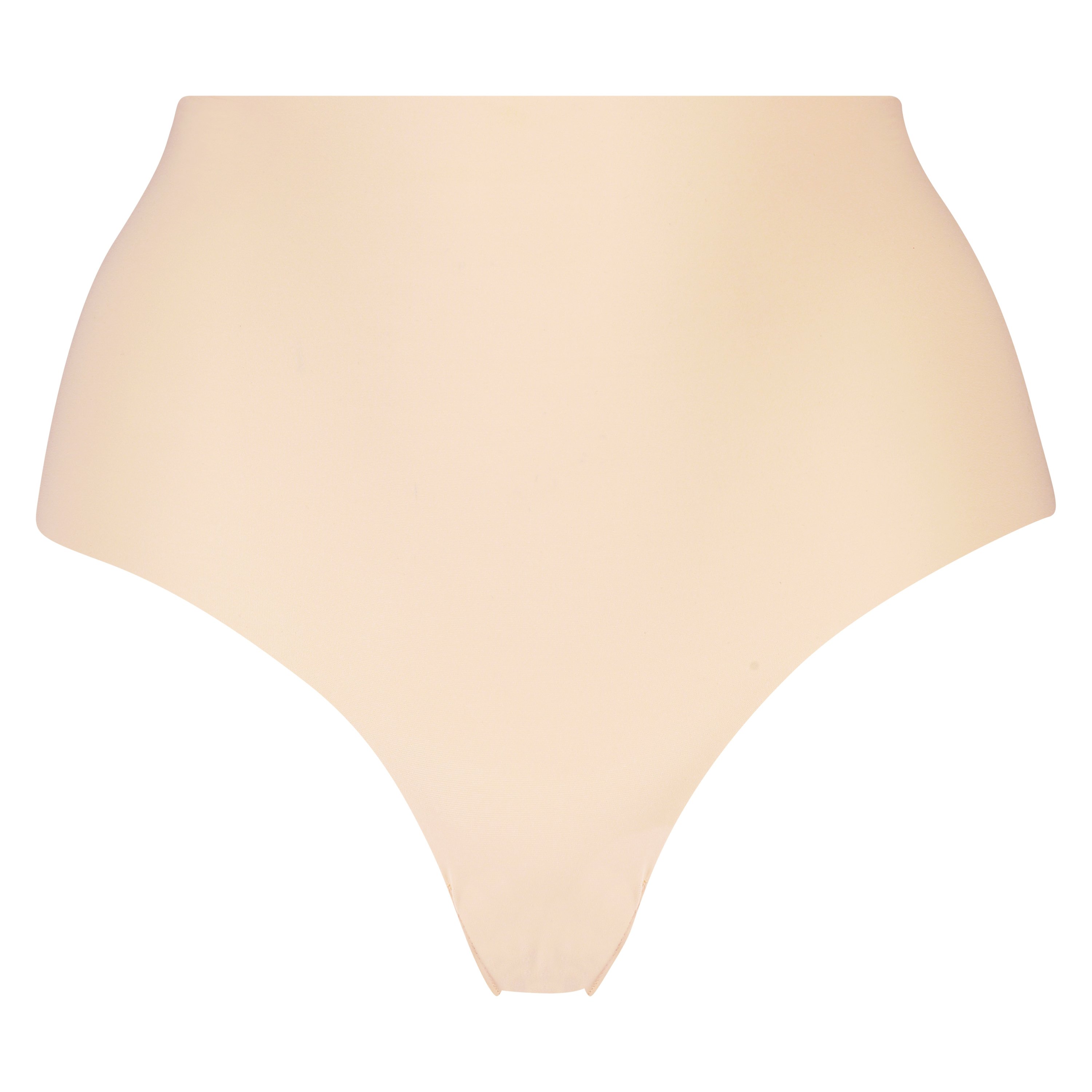 Slip brésilien taille haute Invisible, Beige, main