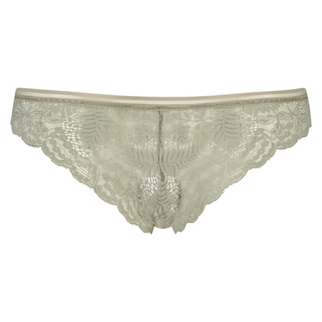 Slip brésilien Leaf Lace, Vert