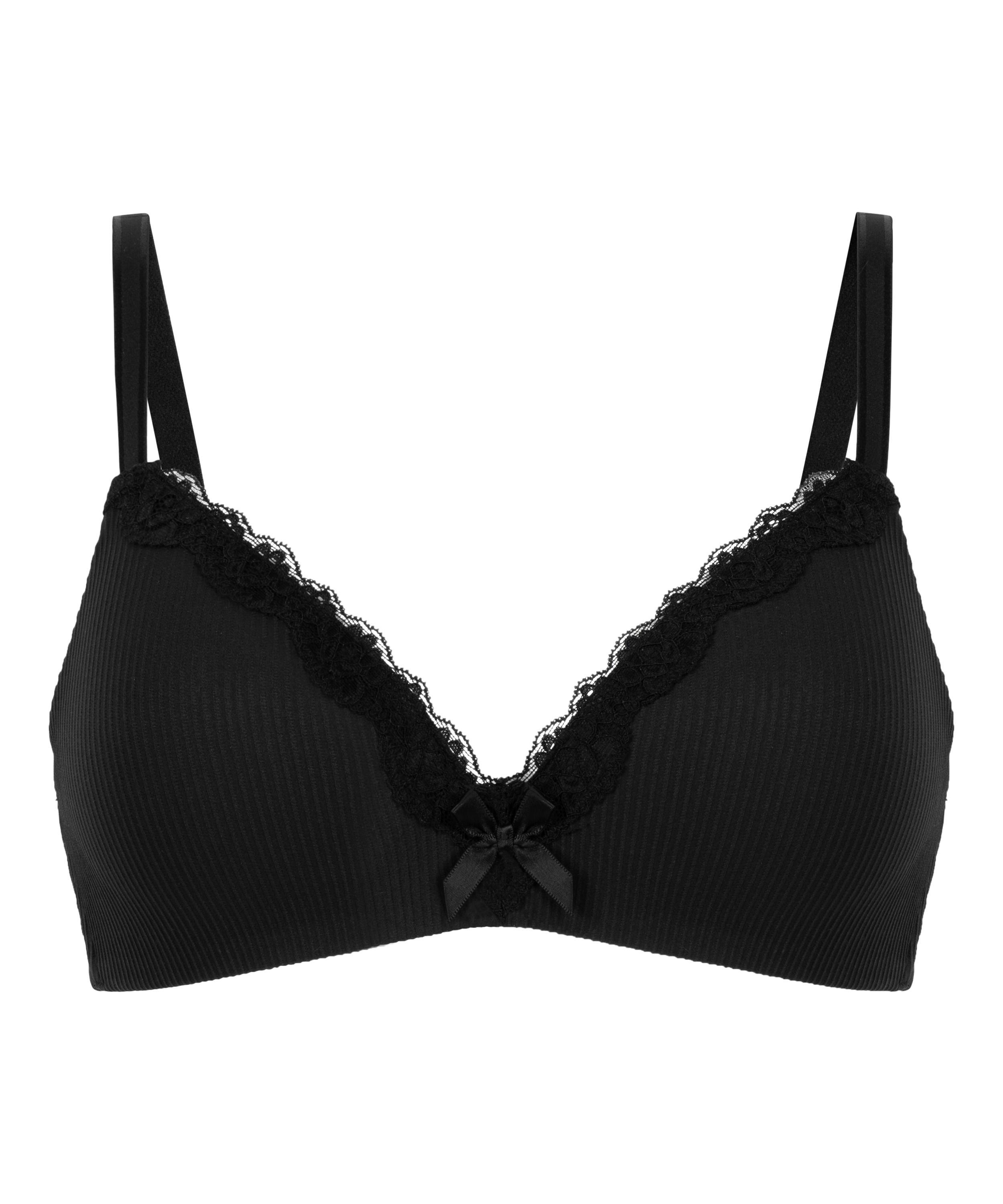Soutien-gorge sans armatures préformé Lola, Noir, main