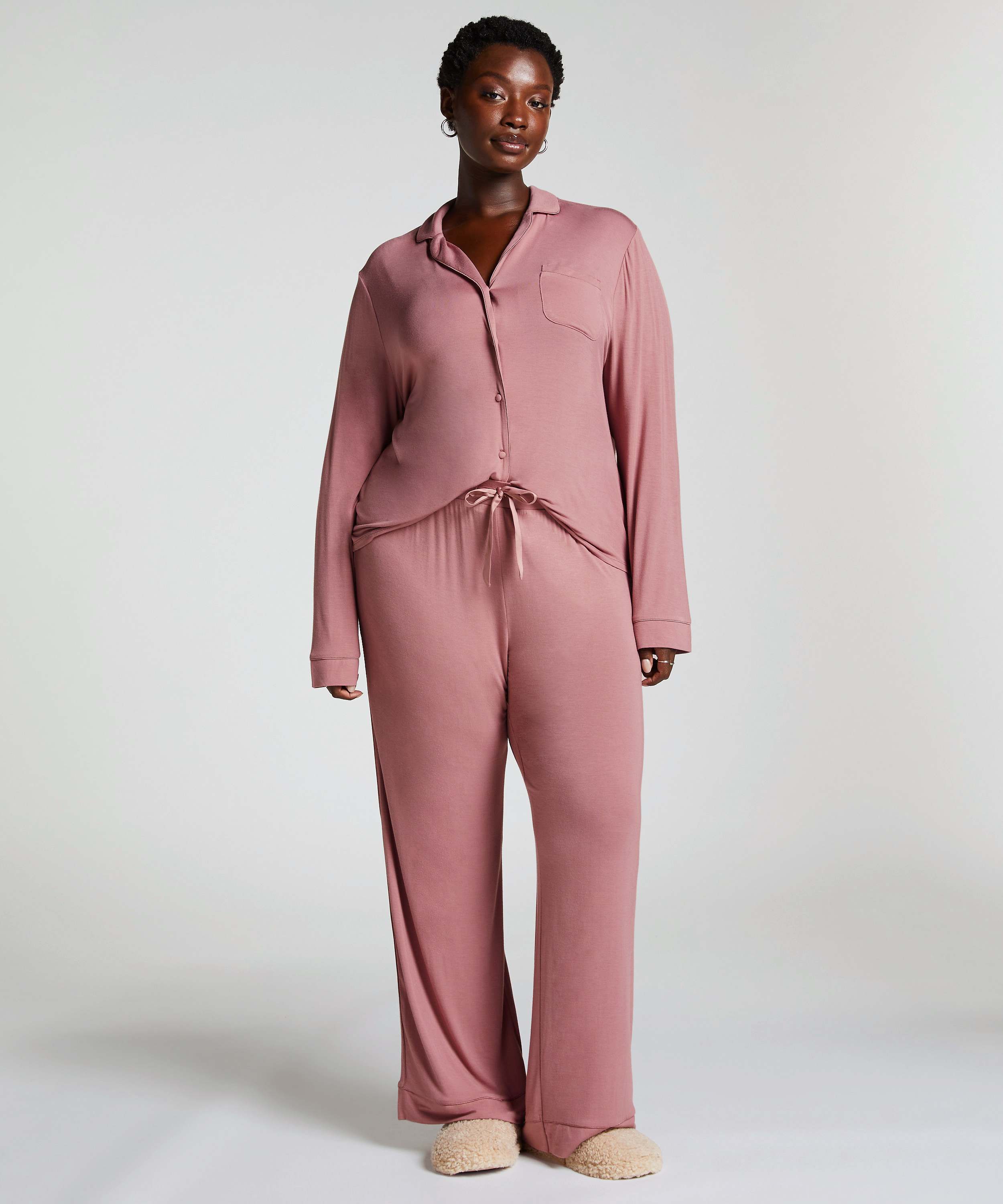 Pantalon en jersey Essential, Rose, main