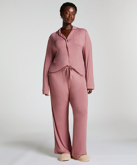 Pantalon en jersey Essential, Rose