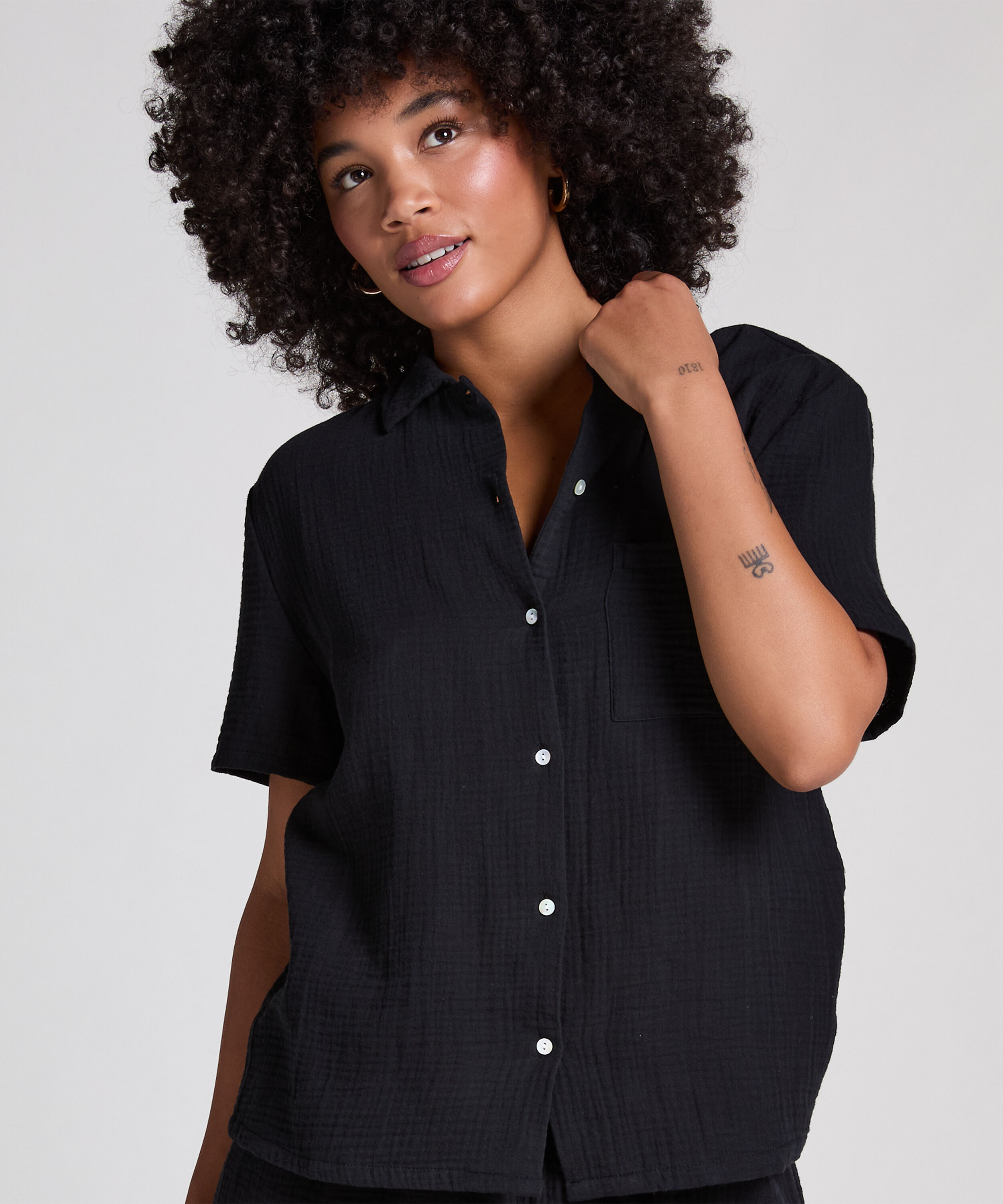 Veste en mousseline, Noir Veste en mousseline, Noir