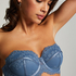Soutien-gorge à armatures préformé sans bretelles Daisy, Bleu