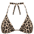 Haut de bikini triangle Animalia, Marron