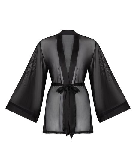 Kimono Maxime Tulle, Noir
