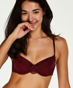 Soutien-gorge &agrave; armatures pr&eacute;form&eacute; Lina, Rouge