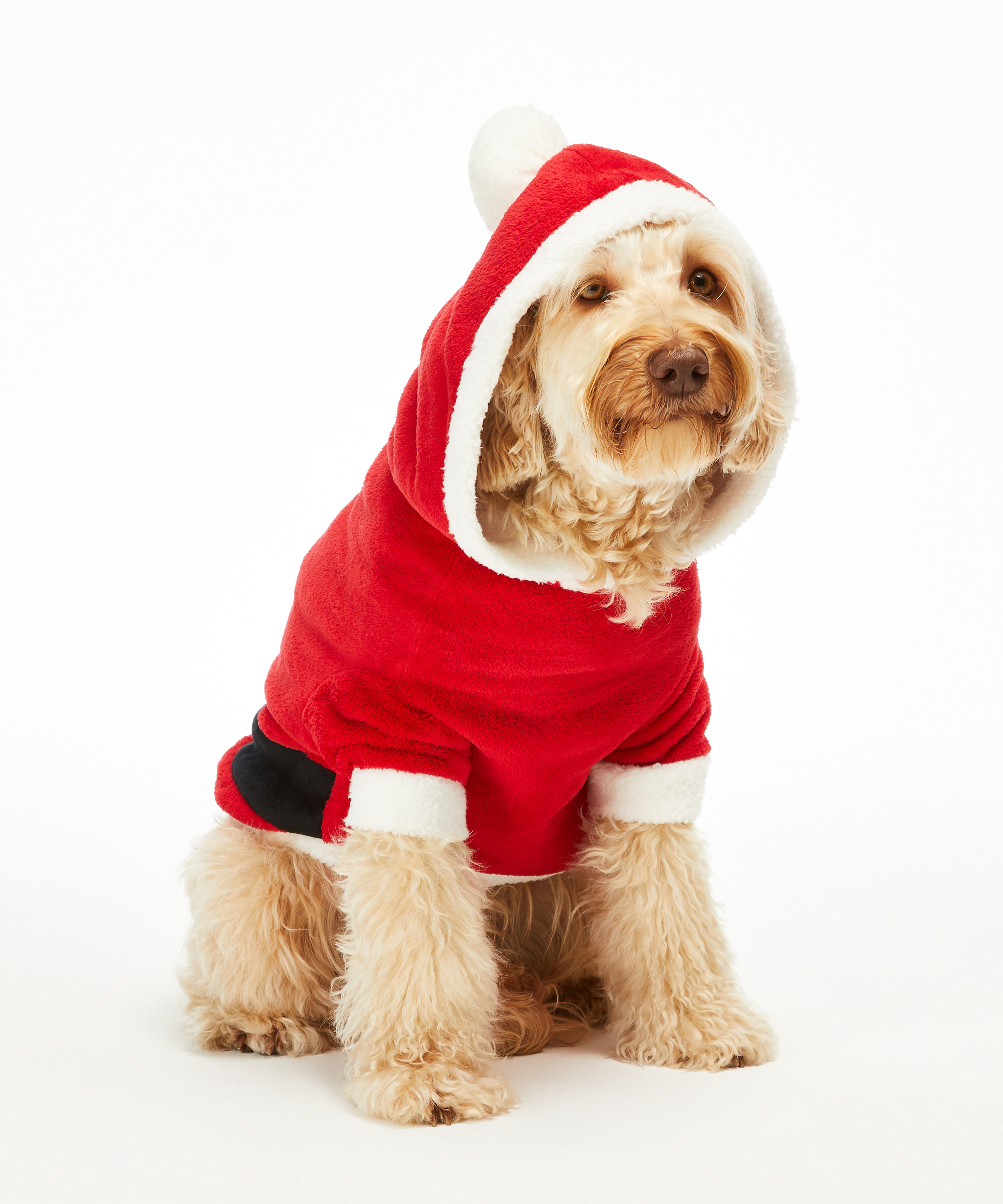 Onesie chiens en polaire, Rouge, main