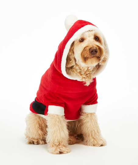 Onesie chiens en polaire, Rouge