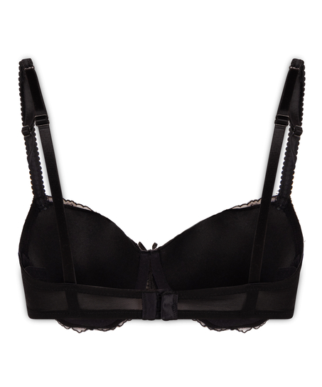 Soutien-gorge à armatures rembourré Chloe, Noir