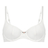 Soutien-gorge à armatures non-rembourré Pointelle, Blanc