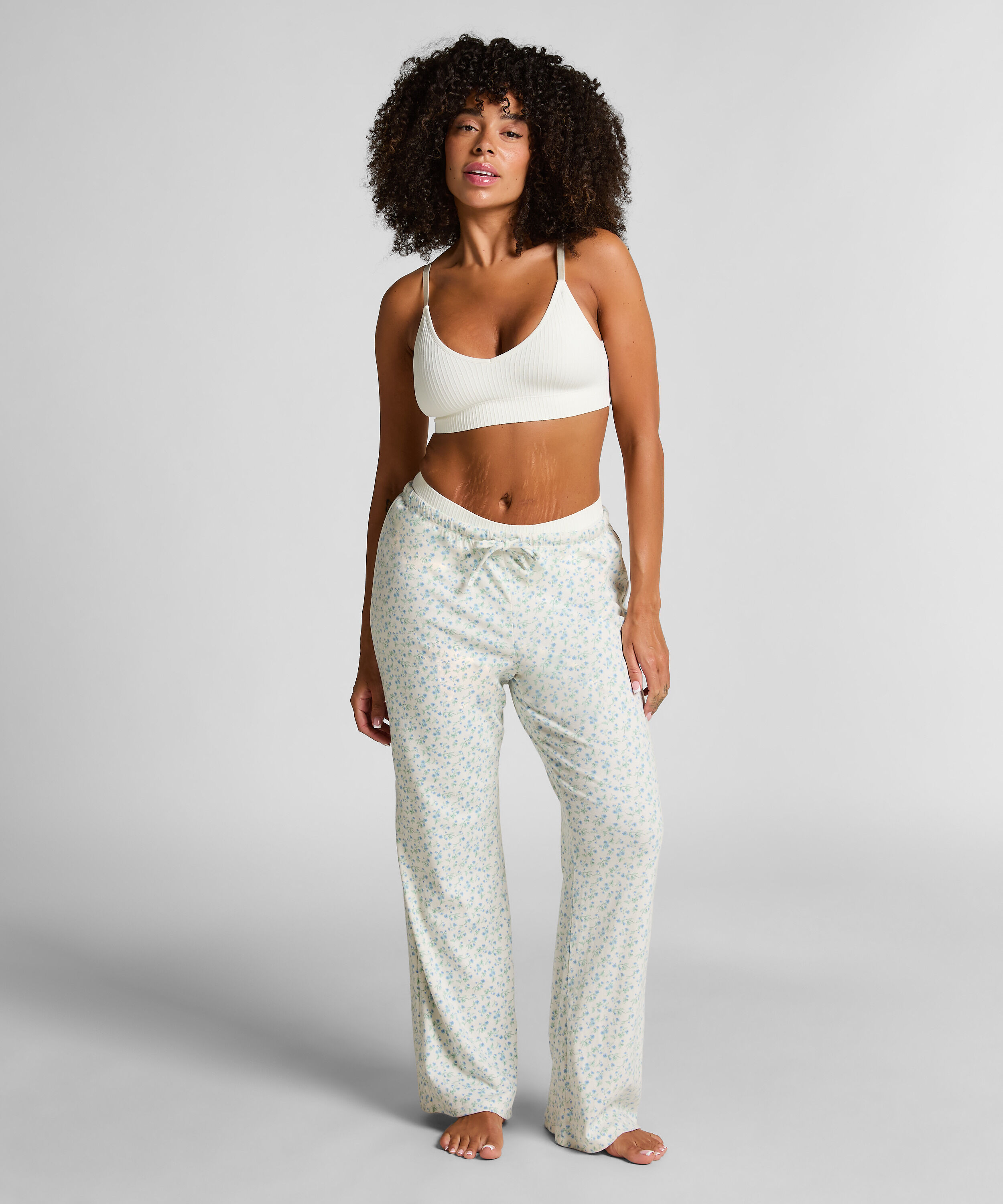 Pantalon de pyjama Florecita, Blanc Pantalon de pyjama Florecita, Blanc