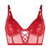 Soutien-gorge à armatures préformé Longline Wilde, Rouge