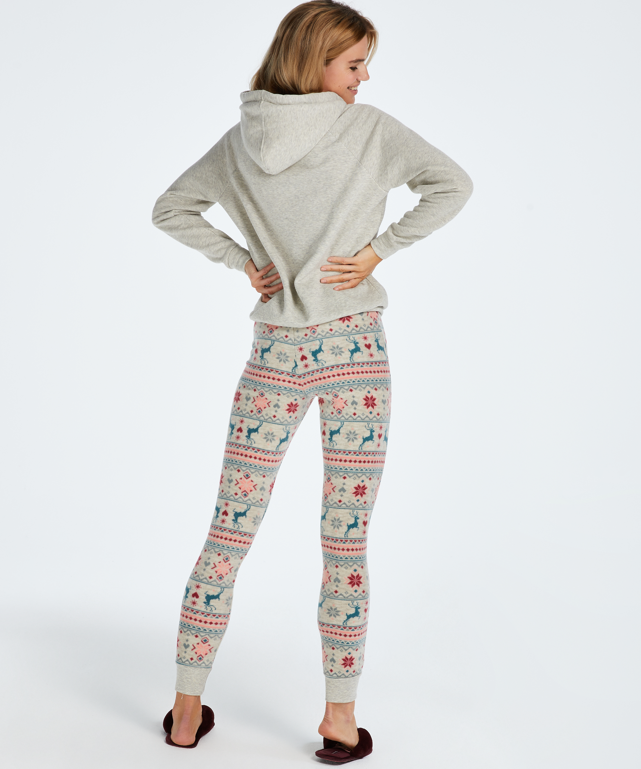 leggings en micro-polaire, Beige, main