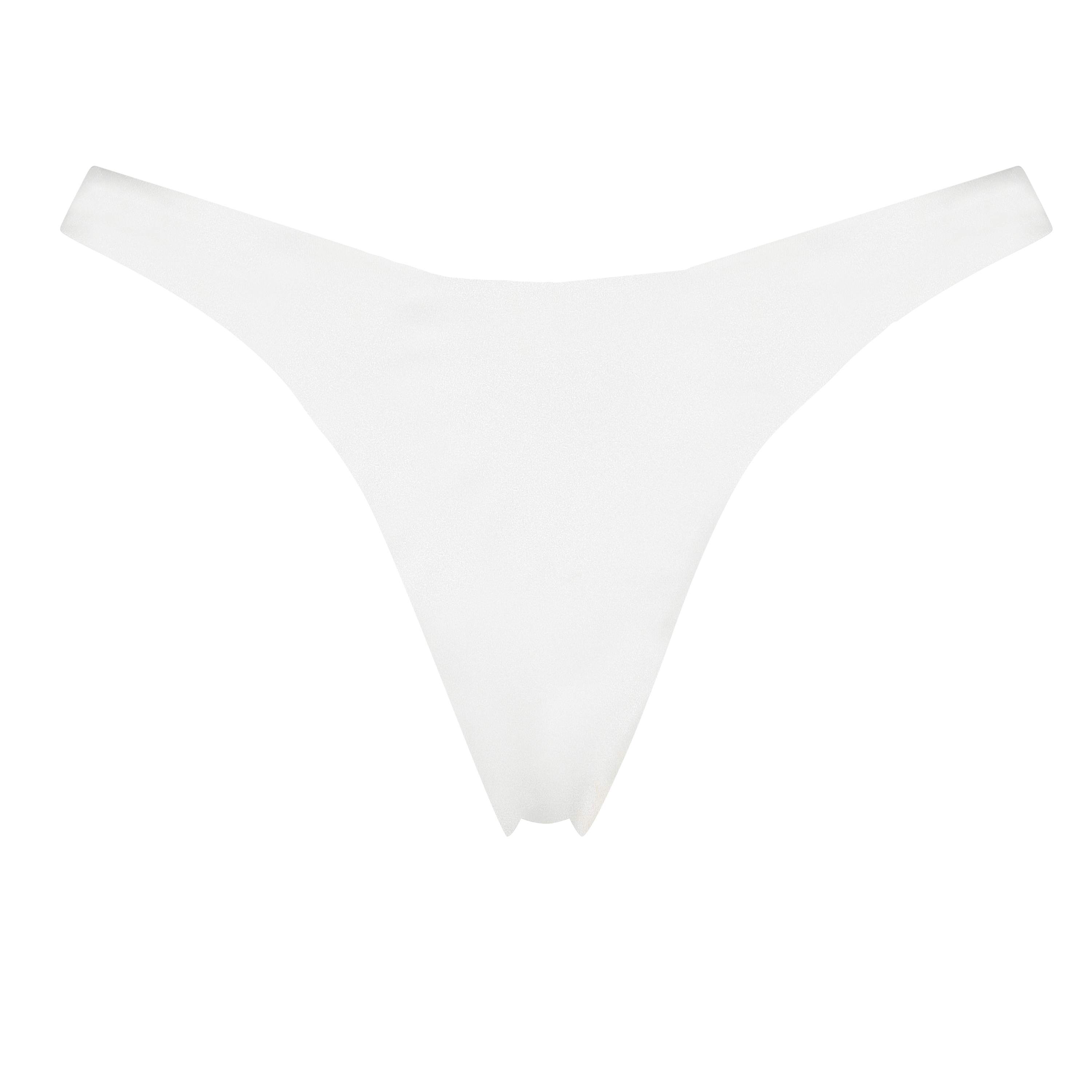 Slip de bikini échancré Lola, Blanc, main