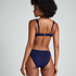 Slip de Bikini Rio Scallop, Bleu