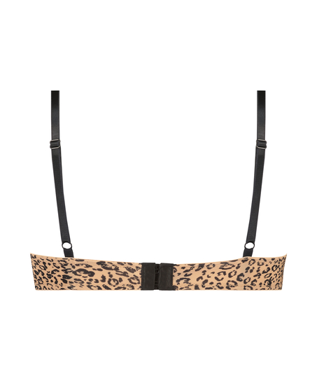 Soutien-gorge à armatures préformé Animal, Noir