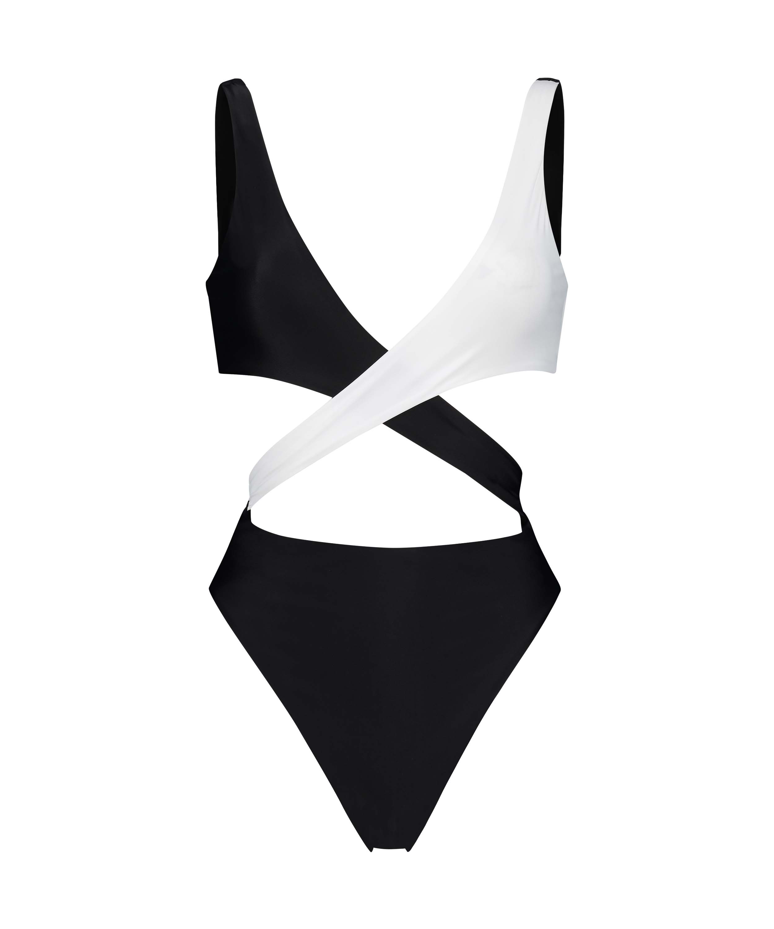 Maillot de bain Crossover HKM x NA-KD, Blanc, main