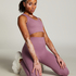 HKMX Soutien-gorge de sport sans couture, Violet