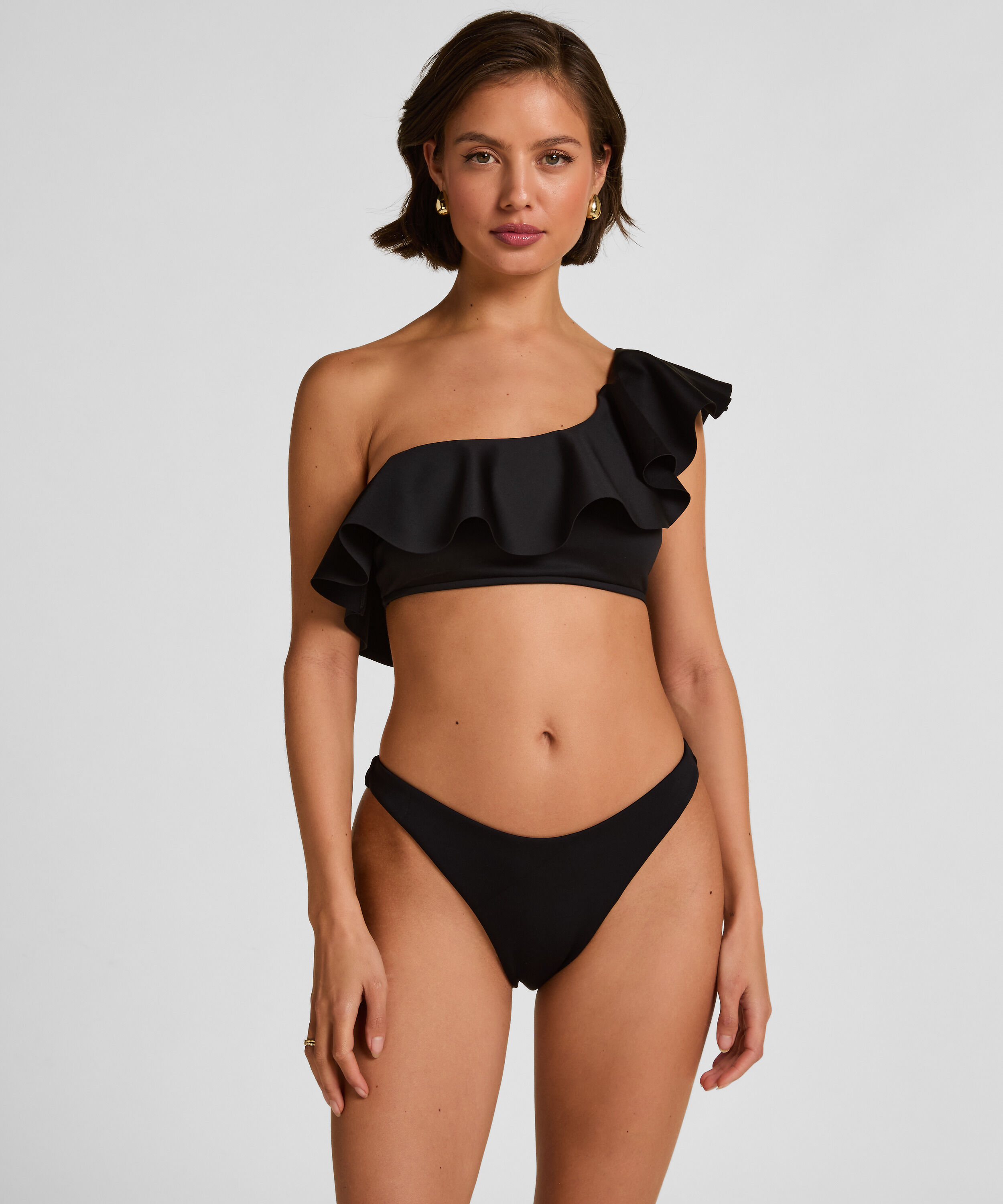 Bas de Bikini Highleg Malibu, Noir