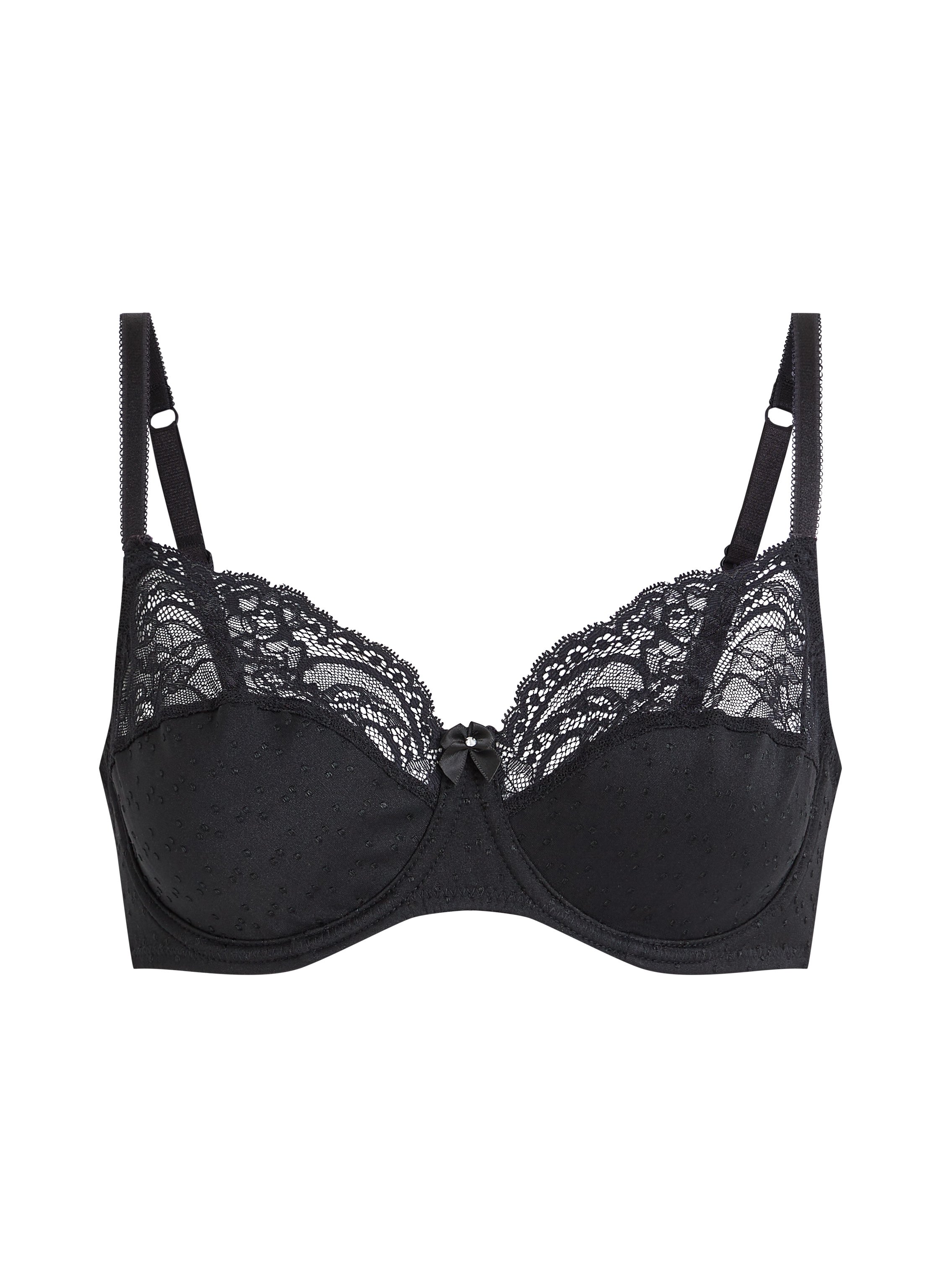 Soutien-gorge &agrave; armatures non-pr&eacute;form&eacute; Sophie, Noir, main