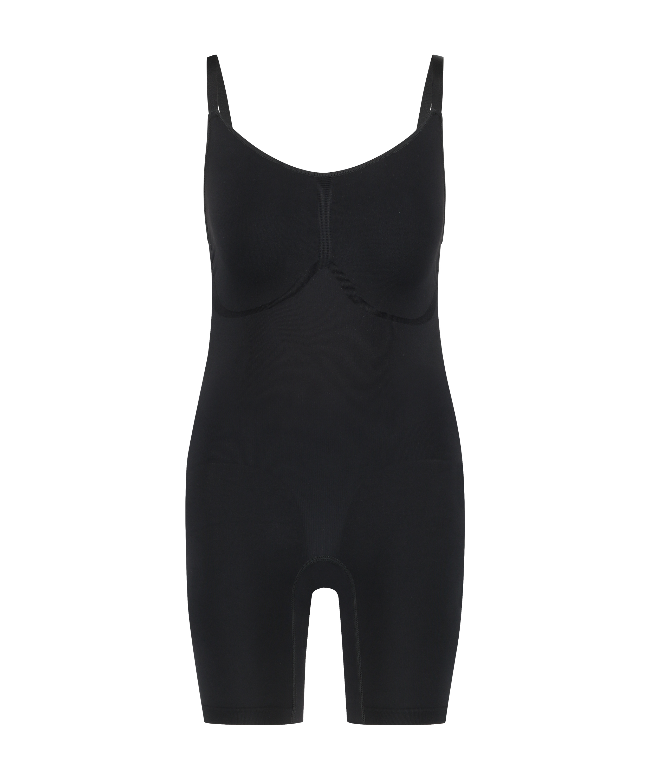 Body Slimmer sans couture mise en forme pour les cuisses, Noir, main