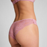 Lot de 5 slip brésilien invisible Lace Back, Rose
