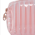 Trousse de maquillage Plastic Stripe, Rose