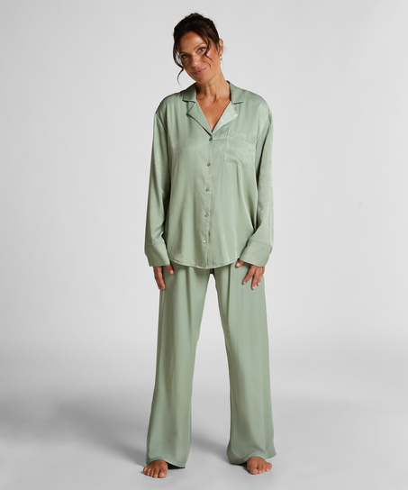 Pantalon Satin, Vert