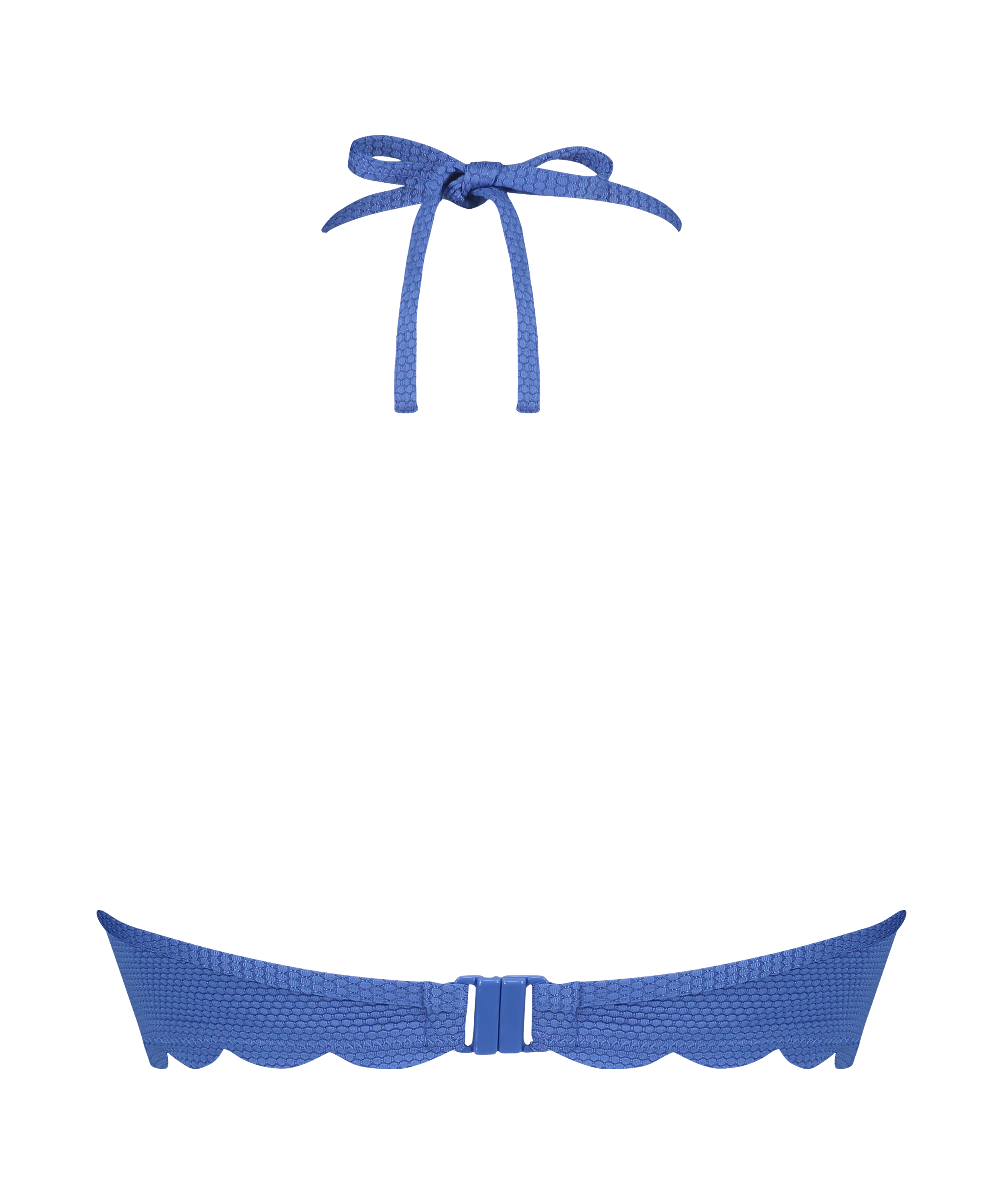 Haut de bikini à armatures à effet push-up préformé Scallop Taille A - E, Bleu, main