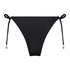 Slip de Bikini Cheeky Tanga Maui Crochet, Noir