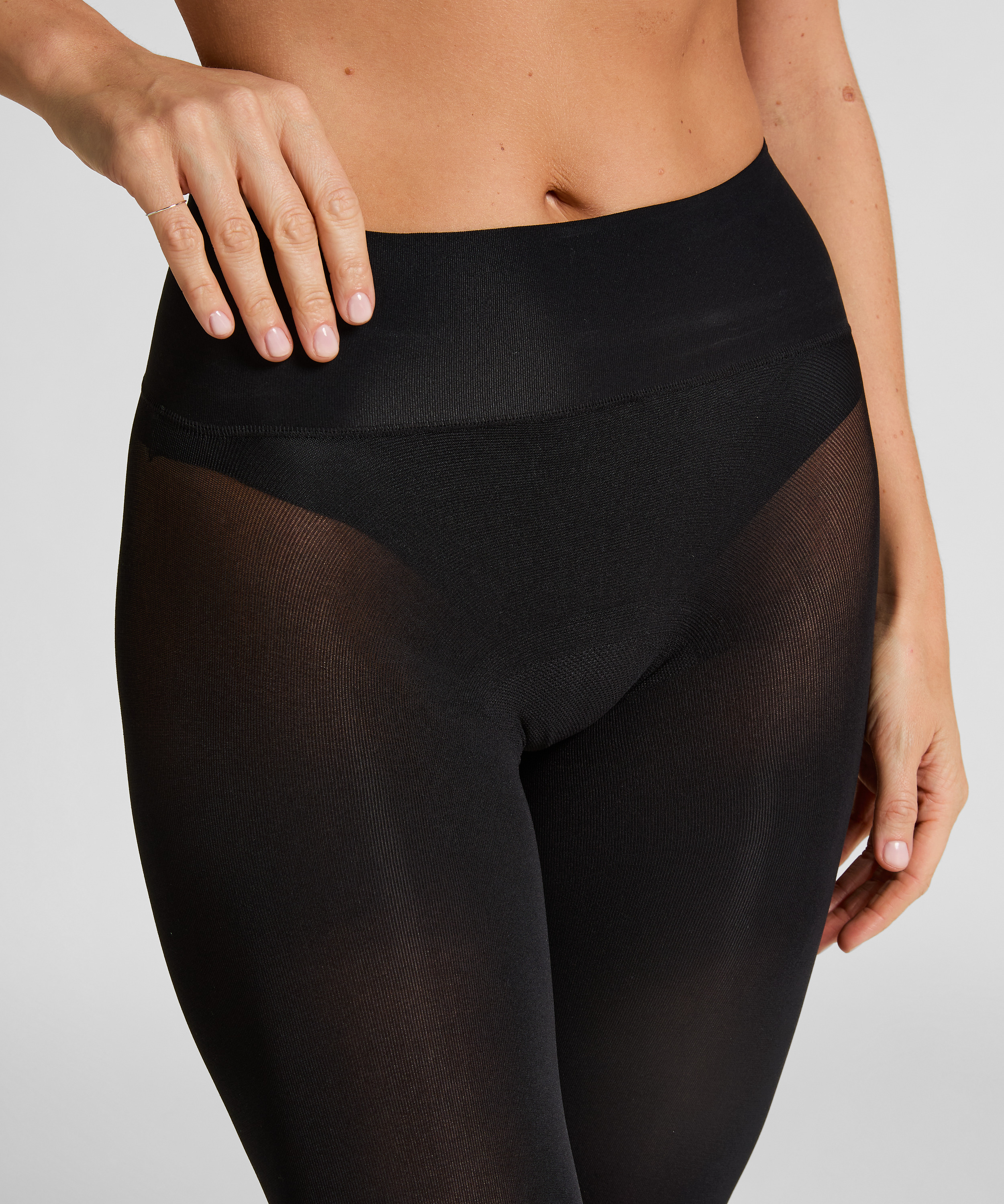 Collants 40 Deniers Toucher Velours, Noir, main