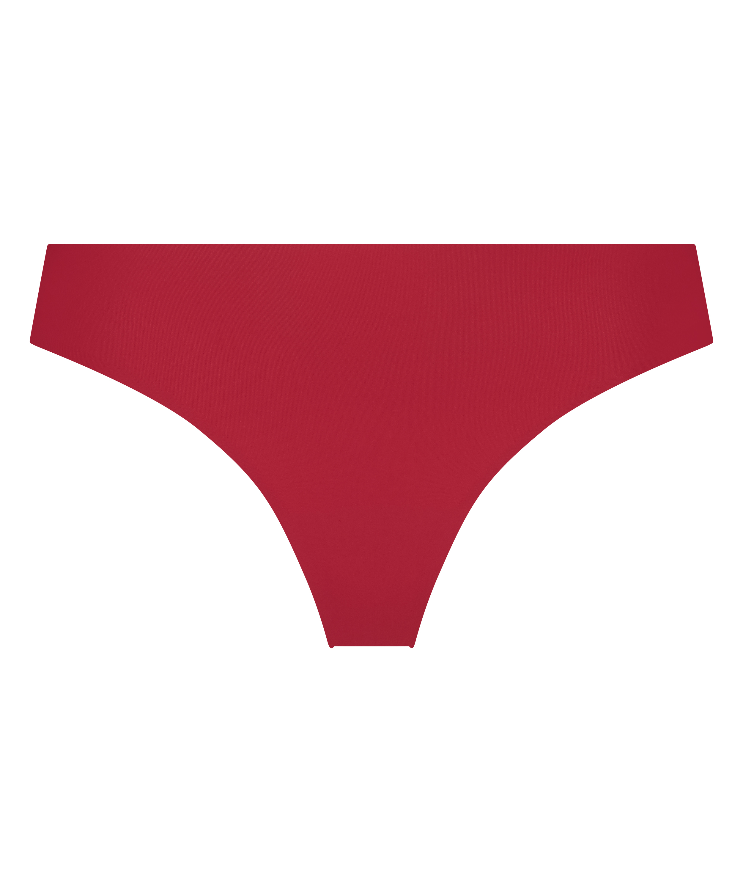 Slip brésilien invisible Fishnet, Rouge, main