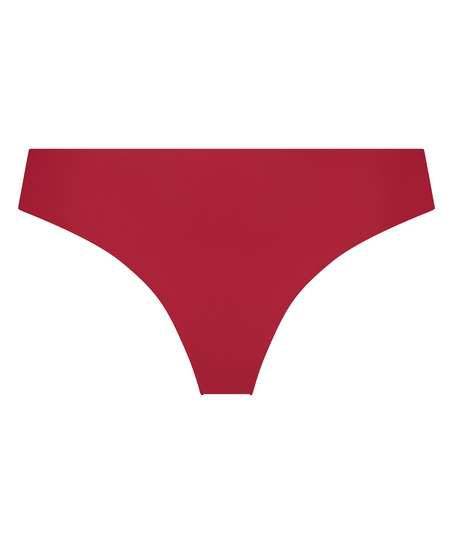 Slip brésilien invisible Fishnet, Rouge