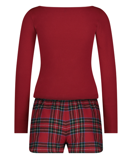 Pyjama set Twill, Rouge
