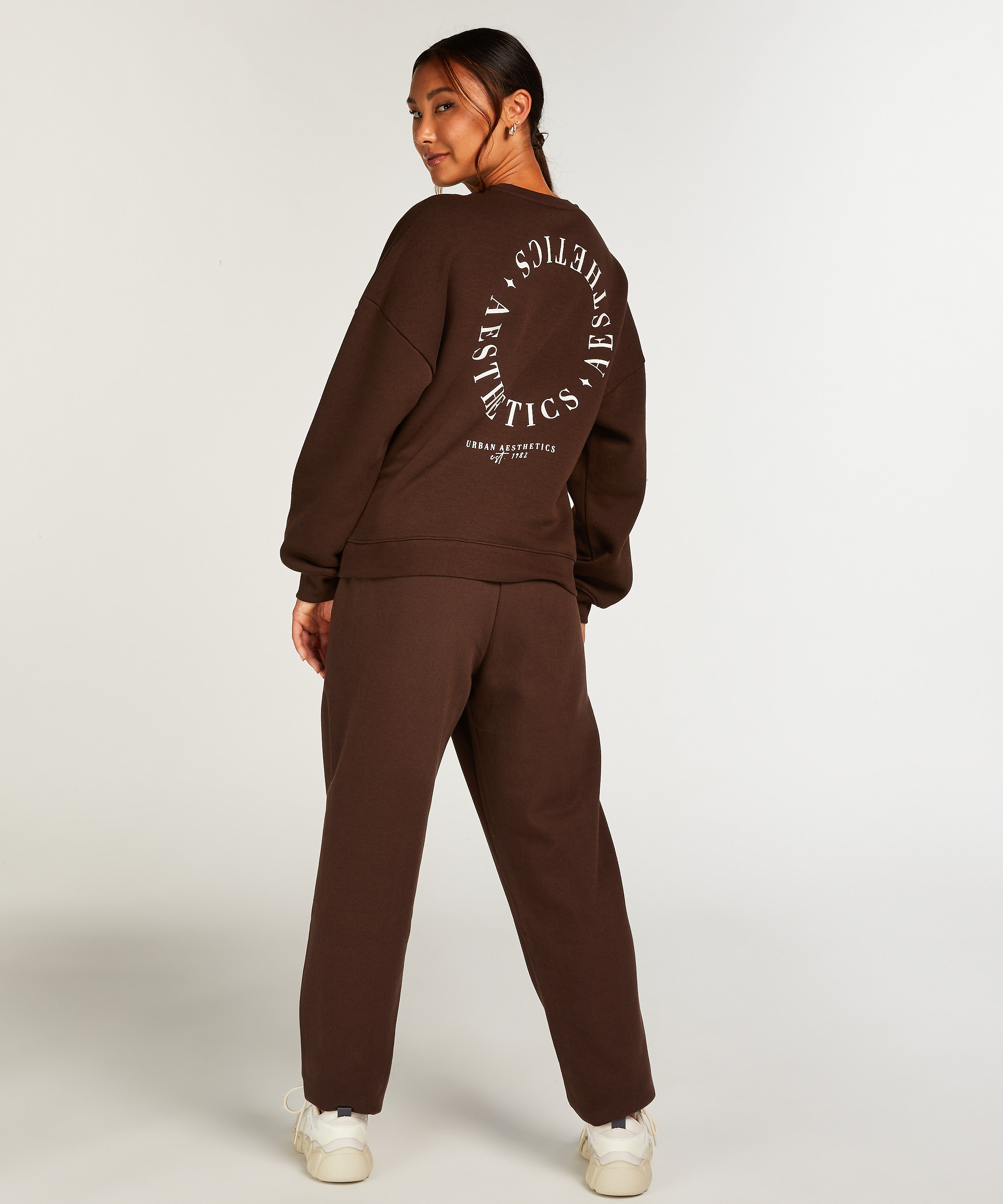 Jogger Sweat Urbain, marron, main