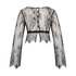 Top Allover Lace, Noir