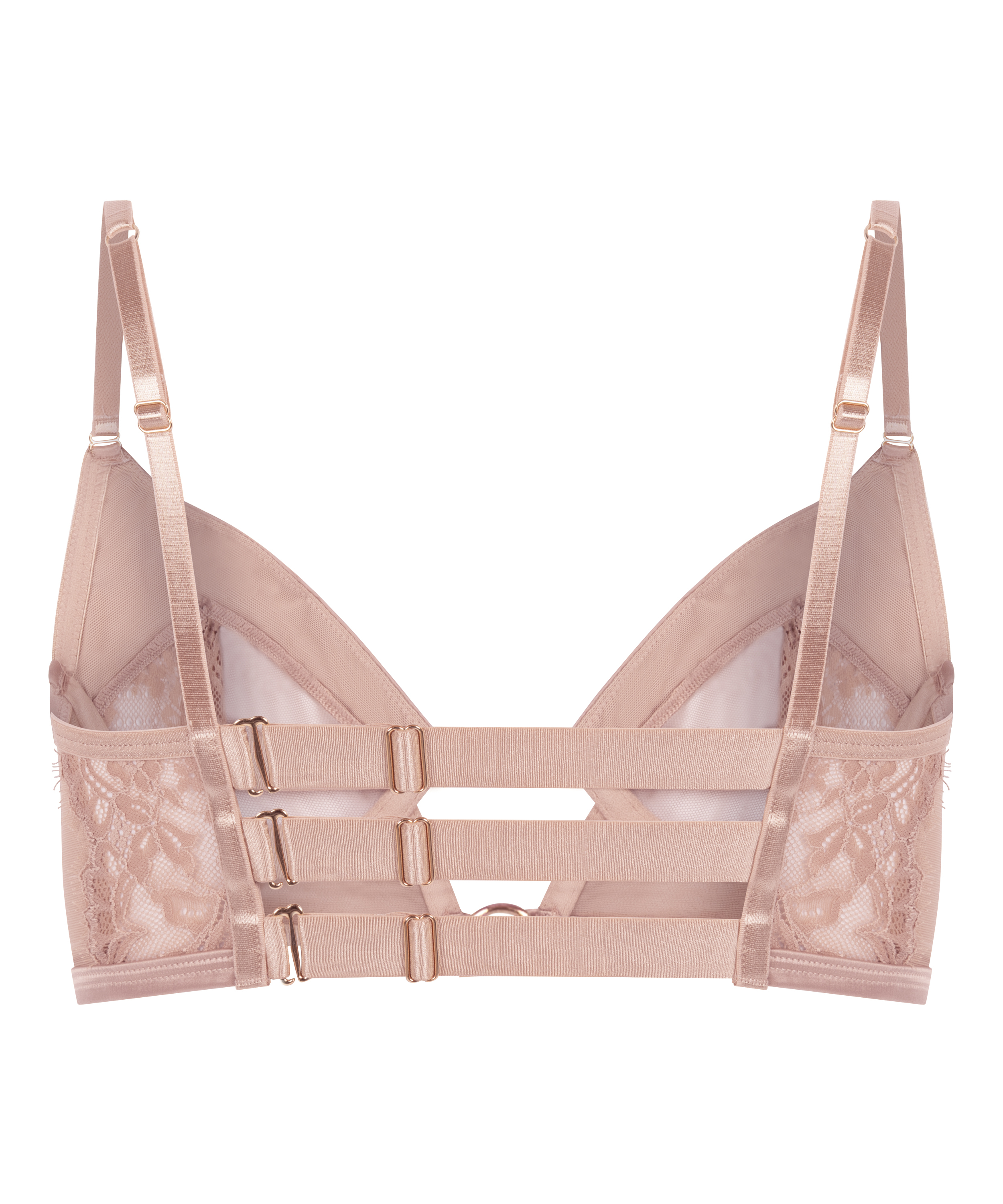 Soutien-gorge à armatures non-préformé longline Nisha, Beige, main