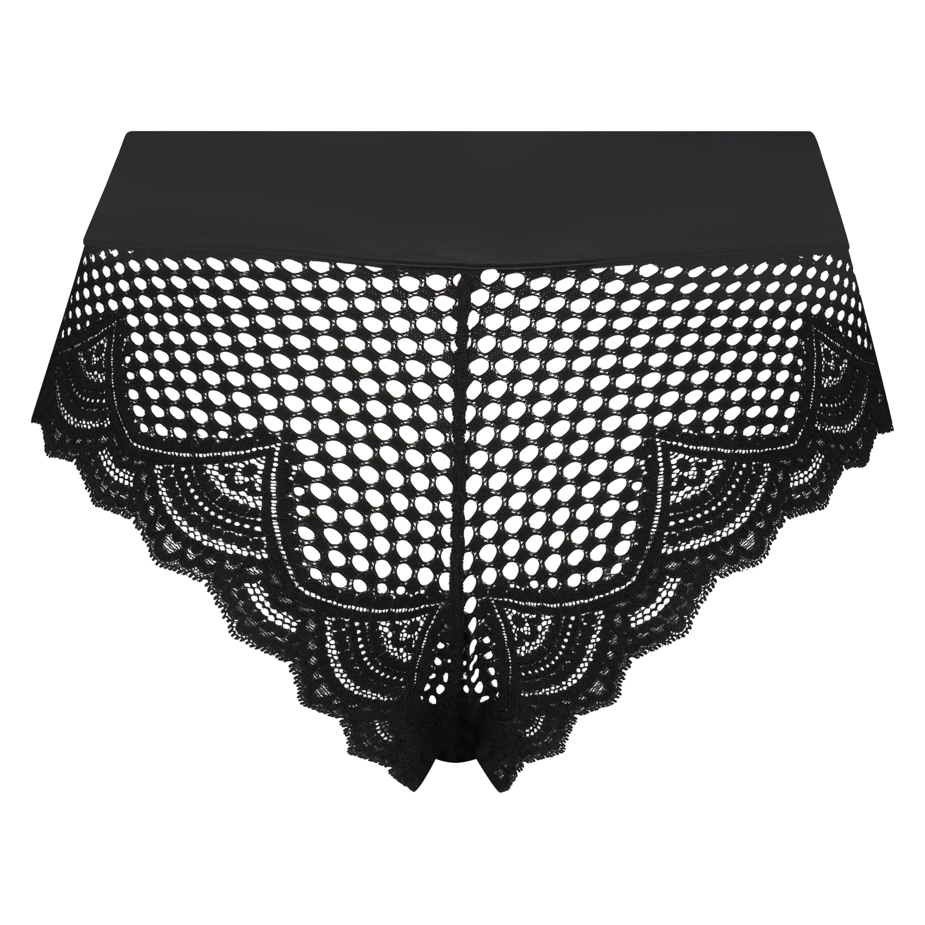 Slip brésilien taille haute Duckie, Noir, main