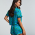 Short de pyjama Satin, Bleu