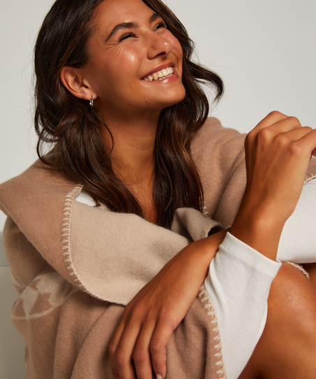 Plaid câlin Leonie, marron