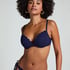 Haut de bikini &agrave; armatures &agrave; effet push-up pr&eacute;form&eacute; Scallop Taille A - E, Bleu