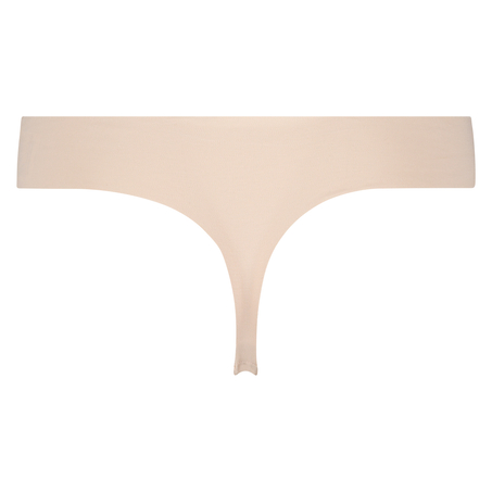 String invisible en coton, Beige