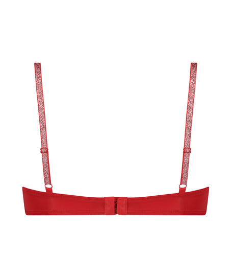 Soutien-gorge &agrave; armatures pr&eacute;form&eacute; Plunge, Rouge