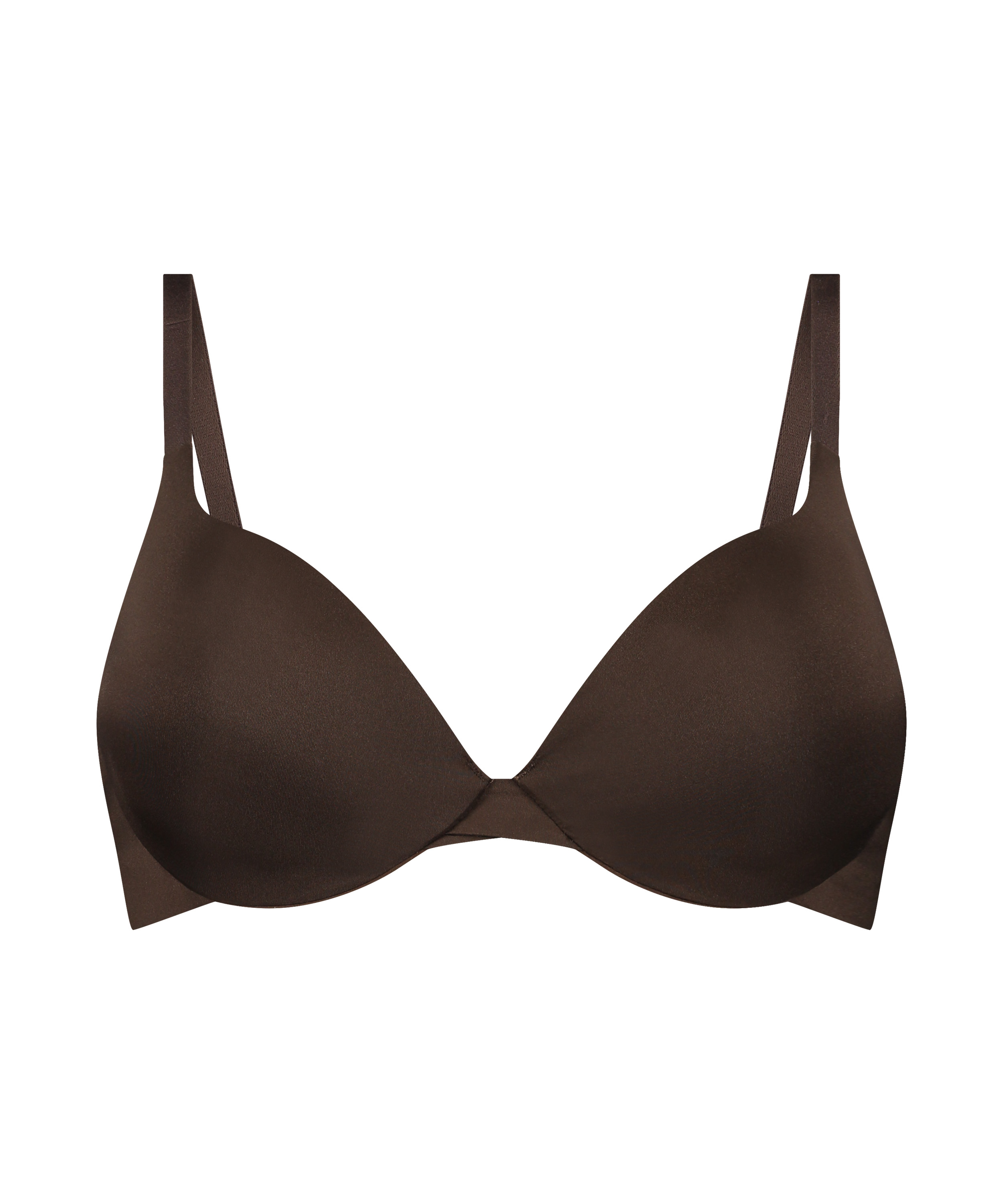 Soutien-gorge &agrave; armatures pr&eacute;form&eacute; push-up Smooth, Marron, main