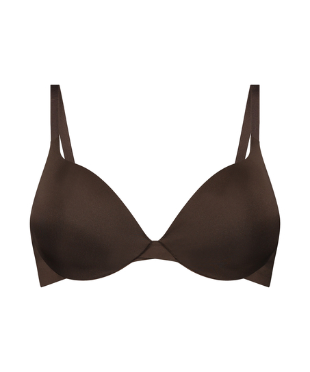 Soutien-gorge &agrave; armatures pr&eacute;form&eacute; push-up Smooth, Marron