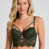Soutien-gorge à armatures rembourré longline Amara, Vert