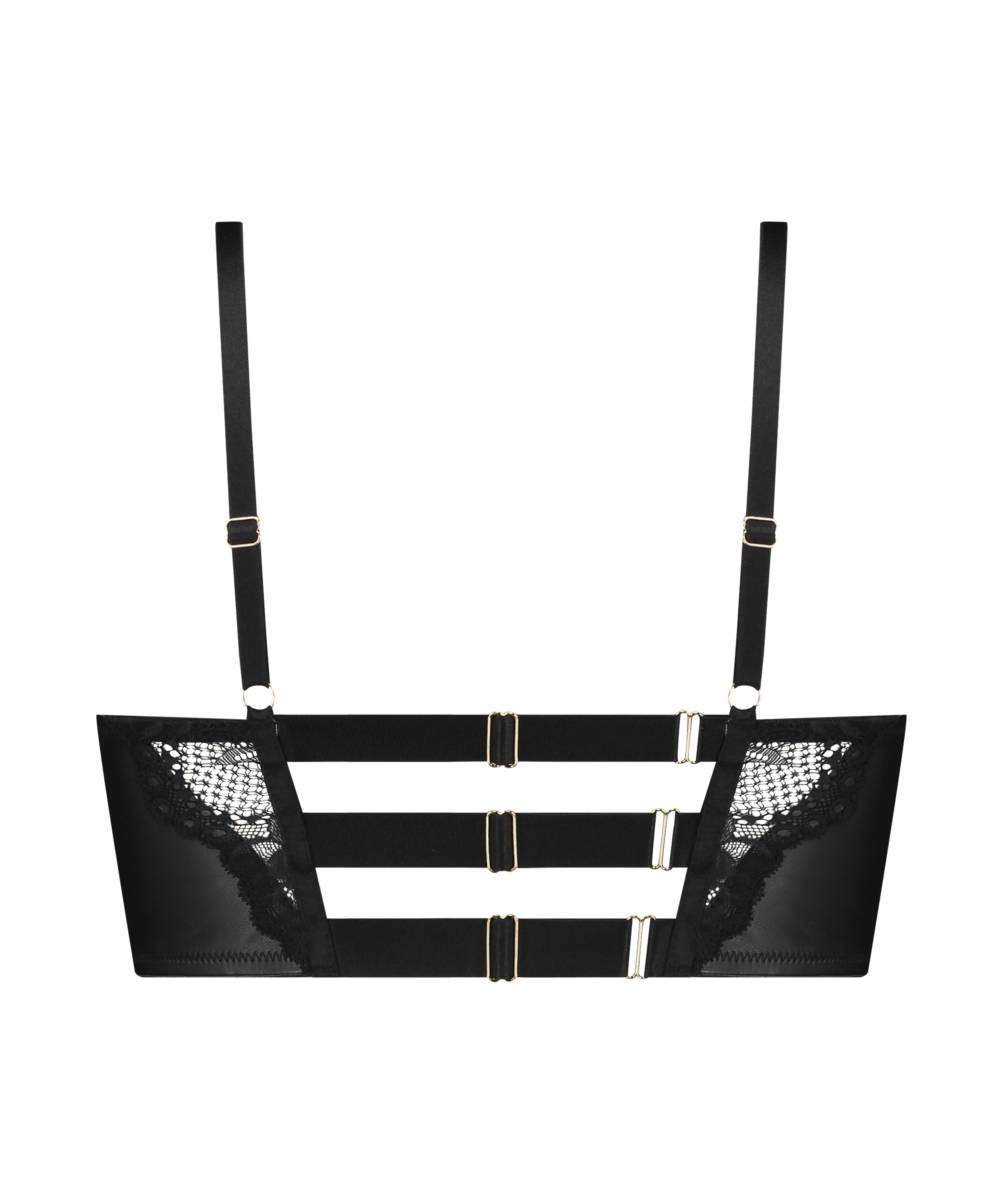 Soutien-gorge &agrave; armatures push-up pr&eacute;form&eacute; longline Talia, Noir, main