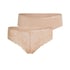 Lot de 2 slips brésiliens Angie, Beige