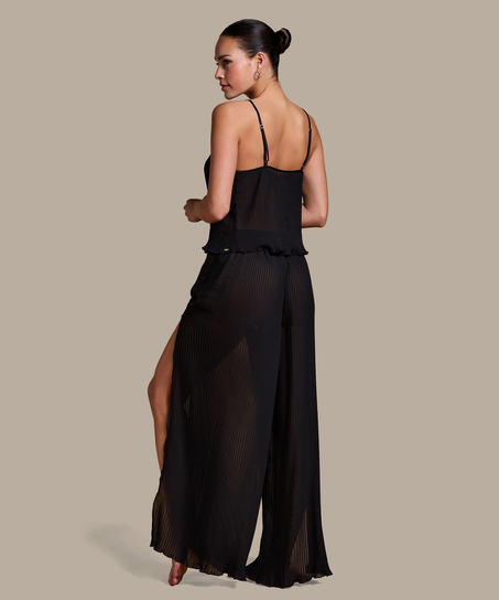 Pantalon Plisse, Noir