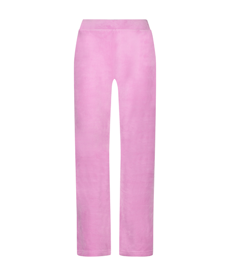 Pantalon de pyjama velours, Rose